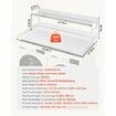 Washer Dryer Countertop with Shelf 54"x27" Wooden Washer Dryer Cover White