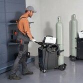 Welding Cart 2 Drawers Welder Cart Heavy Duty with Lockable Cabinet 350LBS