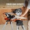 Miter Saw Stand 330lbs Load Capacity Steel 29.1"-32.9" Adjustable Height