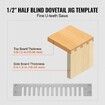 Dovetail Jig 310 mm Precise Dove Tailing Router Jigs with 3 Templates