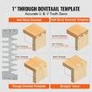 Dovetail Jig 310 mm Precise Dove Tailing Router Jigs with 3 Templates