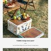 Black 44x31.5x24.5CM Collapsible Shopping Basket 35L Reusable Plastic Grocery Shopping Baskets 50KG Small Foldable Storage Crates with Handles