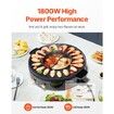 Hot Pot with Grill 1800W 2-in-1 Electric Smokeless Grill and Hot Pot