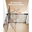 Baby Gate 29.5-43 Inches Adjustable Width 28 Inches High Dog Gate Black
