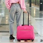 Rolling Laptop Bag 43.94 cm Wheeled Computer Bag for Travel Women Men