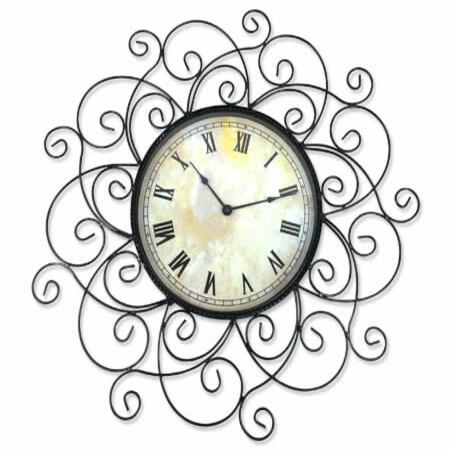 Wrought Iron Design Decorative Wall Clock | Crazy Sales