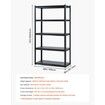 Storage Shelves 18" D x 40" W x 72" H 5-tier Garage Storage Shelving 457 x 1016 x 1829 mm