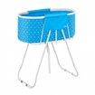 Foldable Dog Bathtub Elevated Light Blue Pet Bathing Station for Dog & Cat