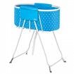 Foldable Dog Bathtub Elevated Light Blue Pet Bathing Station for Dog & Cat