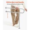 Toilet Safety Rail with Leg 80 cm 136 kg Capacity Stainless Steel Grab Bar