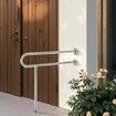 Toilet Safety Rail with Leg 80 cm 136 kg Capacity Stainless Steel Grab Bar