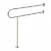 Toilet Safety Rail with Leg 80 cm 136 kg Capacity Stainless Steel Grab Bar