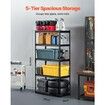 Storage Shelves 406 x 813 x 1596 mm 5-tier Garage Storage Shelving