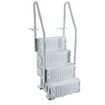4-Step Grey Robust Pool Ladder of 2 Handrails for 1219.2-1371.6 mm Pools