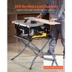 Table Saw Folding Stand 158.76 kg Load Capacity Portable Table Saw Stand