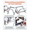 Table Saw Folding Stand 158.76 kg Load Capacity Portable Table Saw Stand