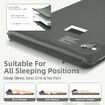 Memory Sleeping Pad,3.1In Ultra-Thick Foam Sleeping Mats,Easy Inflate&Deflate,9.5 R-Value Insulated Camping Mattress Pad with Pillow,Grey