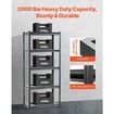 Storage Shelves 18" D x 32" W x 72" H 5-tier Garage Storage Shelving 457 x 813 x 1829 mm