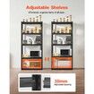 Storage Shelves 18" D x 32" W x 72" H 5-tier Garage Storage Shelving 457 x 813 x 1829 mm