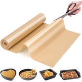 Non-Stick Silicone Baking Mat Roll Heat Resistant Pastry Dough Counter Protector 30×244cm With Non Slip Surface And Oven Safe Design