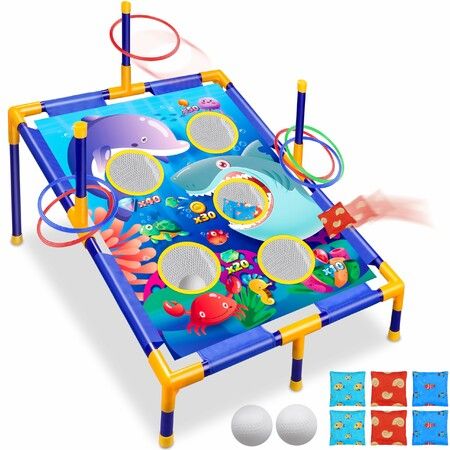 Animal Bean Bag Toss Game Toy Outdoor Toss Game, Family Party Party Supplies for Kids, Gift for Boys Birthday or Christmas for Toddlers