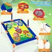 Bean Bag Toss Game,3 in 1 Cornhole Set,Kids Outdoor Games,Sports & Outdoors Play Toys for Toddler Boys Girls,Ring Toss Game for Yard Lawn Party Family