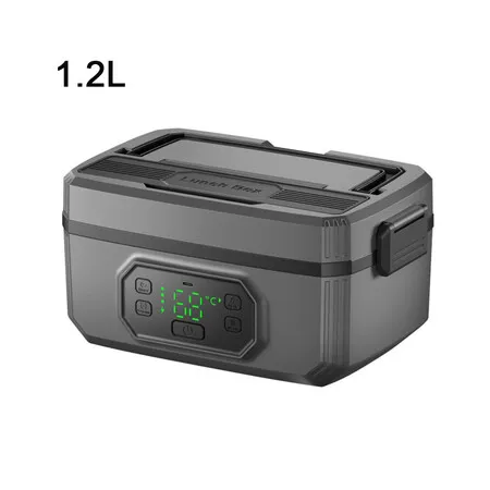 1.2L Cordless Electric Lunch Box, Self Heating Lunch Box Battery Powered with Automatic Heating, BPA Free, Meal Prep Friendly