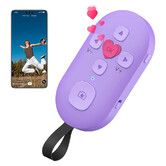 R1 TikTok Scrolling Remote Control, YouTube Shorts Fingertip Clicker, Page Turner for eBook, Camera Shutter Controller for Photo and Video, Purple