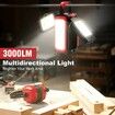 Rechargeable Camping Light Battery Powered Camping Lantern with 4 Light Modes Hook IPX5 Rotatable Work Light for Power Outages Emergency