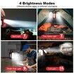 Rechargeable Camping Light Battery Powered Camping Lantern with 4 Light Modes Hook IPX5 Rotatable Work Light for Power Outages Emergency