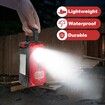 Rechargeable Camping Light Battery Powered Camping Lantern with 4 Light Modes Hook IPX5 Rotatable Work Light for Power Outages Emergency
