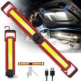 Work Light 2500LM Magnetic Underhood Mechanic Light 180 Degree Foldable LED Work Light Rechargeable Lights for Car Repairing,Inspection,Workshop,Emergency