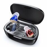 Hearing Aids for Seniors, Hearing Aid Rechargeable for Hearing Loss, Personal Hearing Amplifier with Volume Control and Portable Charging Case