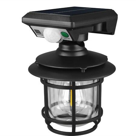 Solar Wall Lights Outdoor Dusk to Dawn Porch Lights Fixture Solar Wall Lantern with Motion Sensor IP65 Waterproof Exterior Lighting for Entryway Front Door