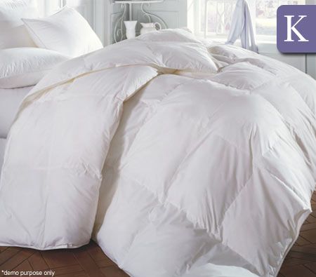 90% Duck Down King Size Quilt + Two 5% Duck Down Pillows - DD240_K