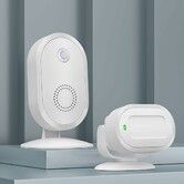 Welcome Doorbell, Motion Sensor Doorbell, Door Chime for Business When Entering, Store Welcome Entry Bellring, Multi languages 4 Volume Levels, White
