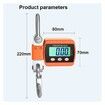 Portable Digital Crane Scale 500Kg Digital Crane Hanging Scale Heavy Duty Crane Scale LCD Backlight Industrial Hook Scales Unit Change Color Blue