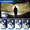 LED Rechargeable Work Light Work Lights with Magnets and Hook 3 Folding Panels Waterproof Portable Construction Light for Car Repair Emergency