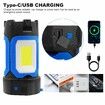 LED Rechargeable Work Light Work Lights with Magnets and Hook 3 Folding Panels Waterproof Portable Construction Light for Car Repair Emergency