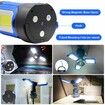 LED Rechargeable Work Light Work Lights with Magnets and Hook 3 Folding Panels Waterproof Portable Construction Light for Car Repair Emergency