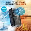 4IN1 Car Jump Starter Pack 12V Portable Auto Tyre Inflator Battery Charger Handheld Power Bank Compact Air Compressor Pump Booster Jumper LED Lights