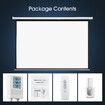 150 Inch Projector Screen Large Motorised Electric Ceiling Wall Mounted Roll Up Down Projection Home Movie Cinema Theatre