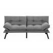 Artiss Sofa Bed Convertible 3 Seater Couch Recliner Lounge Chair Fabric Grey