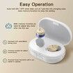 Hearing Aids with Noise Canceling Rechargeable Hearing Aid for Seniors Adjustable Volume with Charging Case