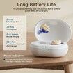 Hearing Aids with Noise Canceling Rechargeable Hearing Aid for Seniors Adjustable Volume with Charging Case