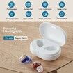 Hearing Aids with Noise Canceling Rechargeable Hearing Aid for Seniors Adjustable Volume with Charging Case