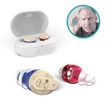 Hearing Aids with Noise Canceling Rechargeable Hearing Aid for Seniors Adjustable Volume with Charging Case