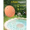 Bird Bath Copper Disk,0.6mm Reinforced 99.99% Pure Copper Cleaning Disk with Triple-Point Support for Physical Safe Clean Water All-Season 2 Pack