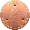 Bird Bath Copper Disk,0.6mm Reinforced 99.99% Pure Copper Cleaning Disk with Triple-Point Support for Physical Safe Clean Water All-Season