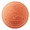 Bird Bath Copper Disk,99.99% Pure Copper Water Cleaner,1 mm Thick with Stable Triple-Point Support,All-Season Use,1pcs